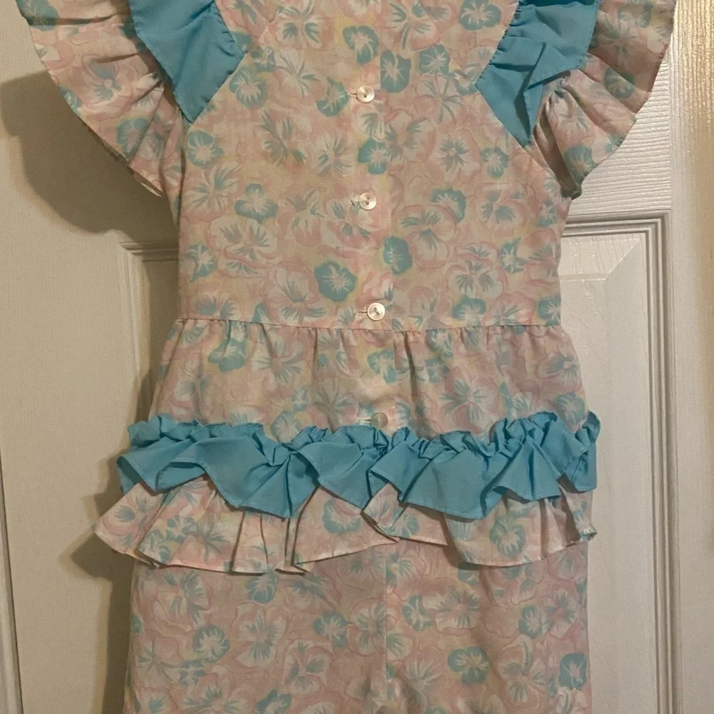 Vintage New York Kids Ruffle Butt Romper